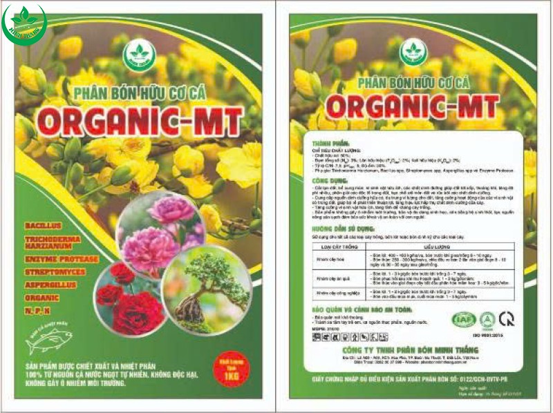 Phân Bón Hữu Cơ Cá ORGANIC - MT (Dạng Hạt) Kg