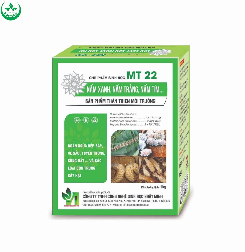 CHẾ PHẨM SINH HỌC MT 22 ( Nấm Xanh, Nấm trắng, Nấm Tím)