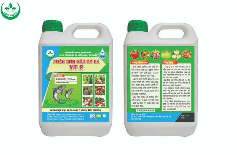 PHÂN BÓN HỮU CƠ CÁ MT2 (5L)