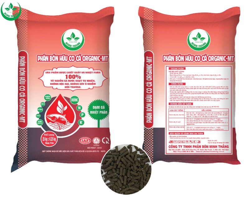 Phân Bón Hữu Cơ Cá ORGANIC - MT (Dạng Hạt)