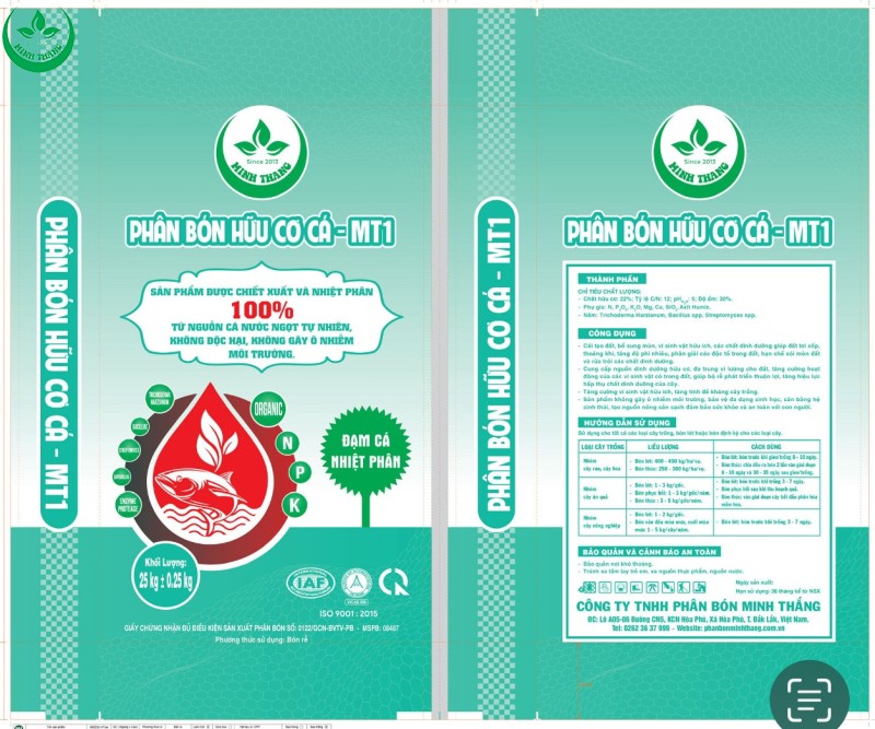 PHÂN BÓN HỮU CƠ CÁ MT1
