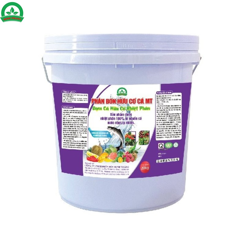 PHÂN BÓN HỮU CƠ CÁ MT (20KG) - NHÃN TÍM
