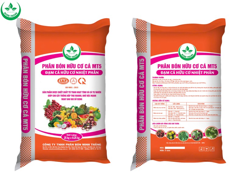Phân Bón Hữu Cơ Cá MT5 (Dạng Hạt)